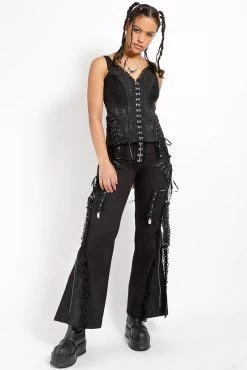 Tripp NYC Enchanted Dark Street Pants [Black/Black] -Alchemy Store ergrefgfredfd