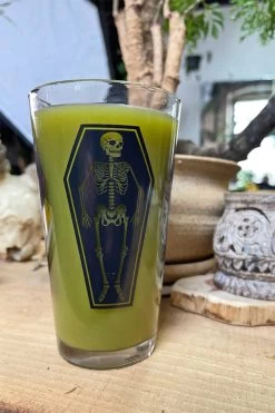 Skeleton Pint Glass -Alchemy Store fhgfhythytyju