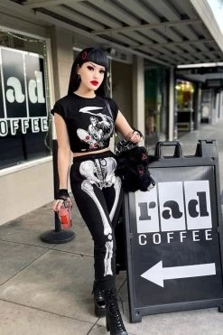 Skeleton White Bone Jogger Pants [UNISEX] -Alchemy Store fsdgdgdfgd