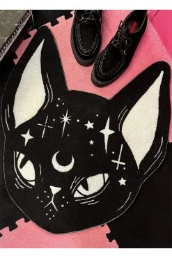 Loll3 Black Cat Accent Rug