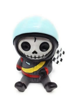 Race Car Driver Jerry Statue -Alchemy Store furrybones jerry skeleton racecar 1 0c3eb5844e25d0e0a9c25edb04048df6