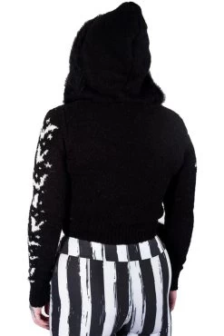 Stars And Bats Zip Up Cardigan Sweater -Alchemy Store gddfgdfdd