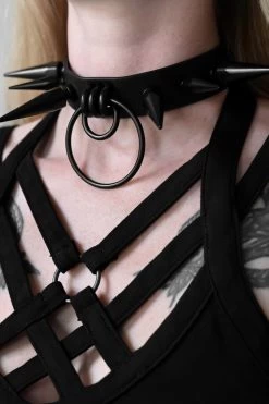 Synchro Spike Choker [MATTE BLACK] -Alchemy Store gdfgdfgfd
