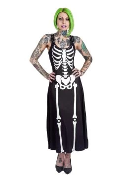 Skeleton Magick Maxi Dress -Alchemy Store gdgdgdgfdgdgdf
