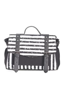 Spirit Summoner Striped Bag [BLACK/WHITE]