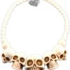 Skull Collection Necklace [White] -Alchemy Store gtrhyrtrhtr