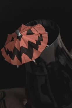 Spooky Cocktail Umbrellas [PUMPKIN] -Alchemy Store halloween goth party