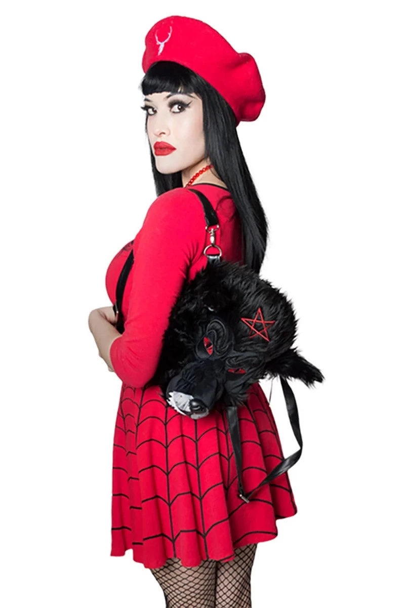 Wolfhead Plush Purse / Backpack 4 Wolfhead Plush Purse / Backpack - Image 2