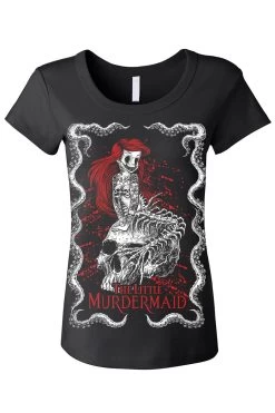 The Little Murdermaid Tee [Multiple Styles Available] -Alchemy Store little mermaid womens scoop neck front resize