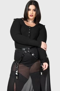 Venemous Magdelana Maxi Skirt -Alchemy Store mesh maxi skirt for women