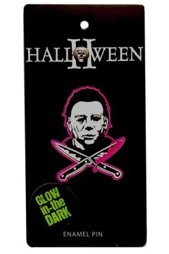 Michael Myers Bloody Knives Enamel Pin [Glows In The Dark!]