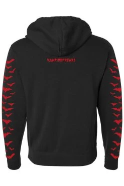 Nosferatu Hoodie W/ Red Bat Sleeves [Zipper Or Pullover] -Alchemy Store pullover hoodie back vf 701f6051 5669 464c aaeb bb078bba07f9