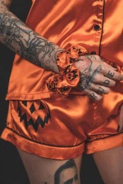 Samhain Sleepwalker [4-Piece Set] -Alchemy Store pumpkin pajama set