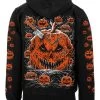 Possessed Pumpkin Patch Hoodie [Zipper Or Pullover] -Alchemy Store pumpkinZipperBack