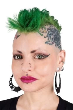 Phases Of The Moon Gem Hoop Earrings -Alchemy Store stgsetgtgs