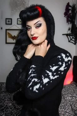 Stars And Bats Zip Up Cardigan Sweater -Alchemy Store too fast stars and bats zip up cardigan sweater 816981copy