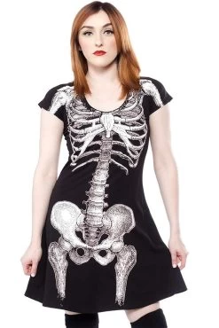 Skeleton White Flare Dress 9 Skeleton White Flare Dress -Alchemy Store vdhgthtrtr