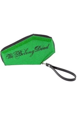 We Belong Dead Frankenstein & Bride Glitter Coffin Wallet -Alchemy Store vdrgt56565465