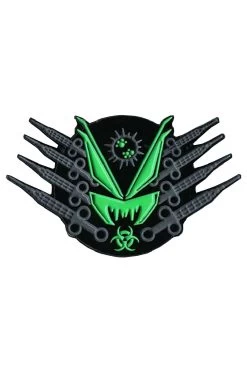 Toxic Dosage Enamel Pin -Alchemy Store vf toxic dosage pin front