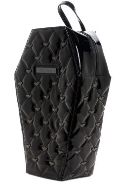 Mina Quilted Bat Coffin Backpack [BLACK] -Alchemy Store vfdgbfhtrhtrh