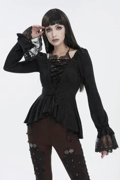 Romantic Goth Ruffles Top