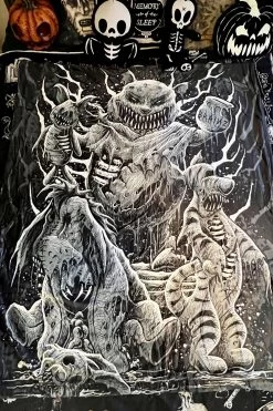 Winnie The Pooh's Bloody Honey Throw Blanket 11 Winnie The Pooh's Bloody Honey Throw Blanket -Alchemy Store winnie the pooh blanket 07