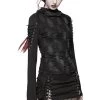 Warling Shredded Hooded Top