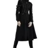 Midnight Militia Gothic Coat [BLACK] -Alchemy Store womens heavy metal metalhead coat