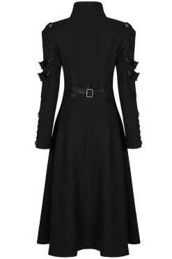 Midnight Militia Gothic Coat [BLACK] -Alchemy Store womens plus size goth coat