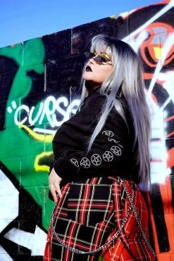 Tripp Split Leg Bondage Pants [Red/Black Plaid] -Alchemy Store womens tripp pants