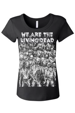 Living Dead Zombies Tee [Multiple Styles Available] -Alchemy Store zombies womens scoop neck